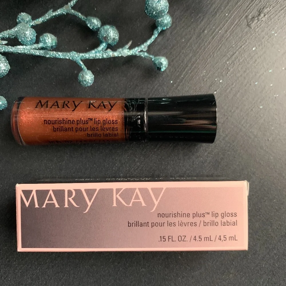 Mary Kay Nourishine Lip Gloss- Rich Spice, glitter, shimmer, moisturizing nwob